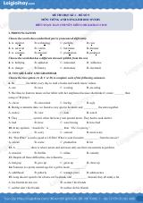 Đề thi học kì 1 Tiếng Anh 8 English Discovery - Đề số 5